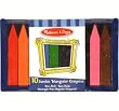 Melissa & Doug 10 Jumbo Triangular Crayons