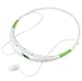 Ecandy Universal Wireless Stereo Bluetooth 4.0 Headset Universal Vibration Neckband Style Headset Earphone Headphone for iPhone,Nokia,HTC,Samsung, LG,iPad,Other Bluetooth Devices,White/Green