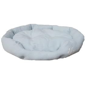 SALE X-Large Blue dog / pet bed in soft cordory with Paw Motif