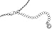 Crislu Sterling Silver Cubic Zirconia Starfish Pendant, 16