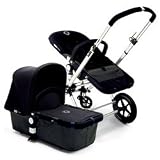 2008 Bugaboo Cameleon Stoller Complete Red Base/Blue Canvas Fabric