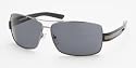 Prada PR54IS 5AV5Z1 Sunglasses Gunmetal Frame With Polar Gray Lens Size 64-12-135