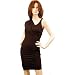 New Sexy Viscose Stretch Ruched Elegant Designer Dress