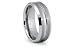 Tungsten Carbide Ring Satin High Polish Beveled Edges 8mm