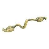 Hickory Hardware P7302-BOA Touch Of Spring Cabinet Pull, 3.78-Inch, Blonde Antique