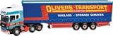 Review Corgi  / Corgi Sights & Sounds CC12937 Scania Topline Truck with Curtainside Trailer - Olivers Transport Scale 1:50