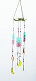 Outdoor Living : Colored Glass Wind Chime