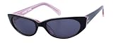 Tres Noir Optics Cherry Bomb Sunglasses Black+pink Frames / Smoke Cr39 Lenses Rockabilly 60's Womens Mod Punk