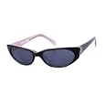 Tres Noir Optics "Cherry Bomb" Sunglasses Black+pink Frames / Smoke Cr39 Lenses Rockabilly 60's Womens Mod Punk