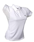  VICTOR Damen Polohemd white 6030, weiß/grau 