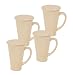 Latte Mugs - Chantal Pure 19-Ounce Latte Mugs with Lids, Clear Light Vanilla, Set of 4