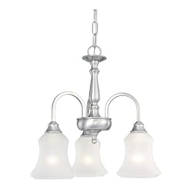 Thomas Lighting Winston Brushed Nickel Three-Light Chandelier by Thomas Lighting