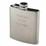 Review Confetti  / best man stainless steel hip flask