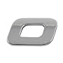 Adhesif / Sticker 3D Chrome - Numero 0 - 23x27mm