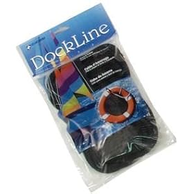 DOCKLINE Black Twisted Nylon 5 8 x 30 by