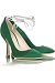 MIU MIU Smeraldo Satin Pumps 5P6049 In Green
