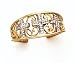 14K Dia 3 Crosses Toe Ring - GH24006