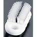 Carlisle 4002000 Sparta Hand and Nail Brush, Polyester Bristles, 2" Length x 5" Width Block