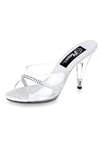 4 Inch Stiletto Heel Women's Size Shoe With Rhinestones