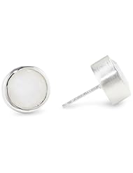 Dean Davidson "RUNWAY" Silver White Onyx Knockout Stud Earrings