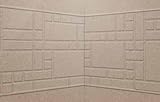 IMAGE OF Swanstone DS-1260GO123 Acorn Shower Walls Geometric Decorative Swanstone Shower Wall Inlay Kit DS-12