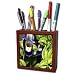 WhiteOak Photography Floral Prints - Torenia Flower and Buds An Annual Flower - Tile Pen Holders-5 inch tile pen holder