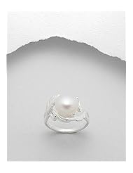 Fresh Water Pearls Ring In 92.5 Sterling Silver