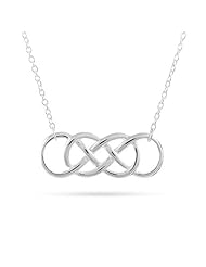 Silver Double Infinity Symbol Necklace