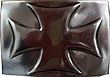Mens RECTANGULAR IRON CROSS Punk Rock Metal Belt Buckle