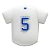 CAPerz - Baseball Jersey No. 5 - White/Blue/White