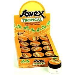 SAVEX Tropical Lip Balm .25oz 12pack