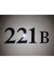 [QTY 2] 221B SHERLOCK HOLMES FANDOM VINYL AUTO WALL DECALS [5.5 INCH WIDE X 2.25 INCH HEIGHT