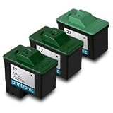 Lexmark 17 10N0217 & Lexmark 27 10N0227 Compatible Remanufactured Combo Pack - 2 Black & 1 Color Ink Cartridges