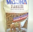 Misura whole wheat pasta - Fusilli 1lb.