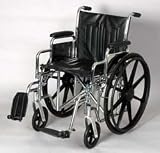 Wheelchair Desk - 16 wide. This removable desk arm wheelchair with swing away removable footrest has, Weight capacity: 250 lbs, Compatatible with the leading manufacturers parts and accessories, Removable swing away footrests, Heavy duty liners in the back and seat prevents fabric from stretching, Limited lifetime warranty on the frame.