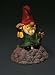 Outdoor Living : Night Watchman Gnome Illuminated Garden Sculpture / Ornament