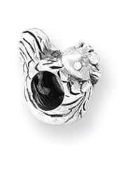 Chicken Charm in Silver for 3mm Charm Bracelets