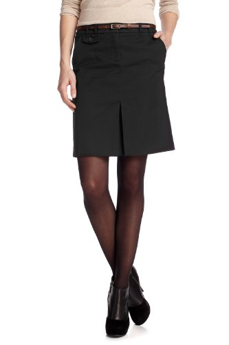 ESPRIT Damen Rock (knielang) A27200, Gr. 36, Schwarz (black 001) Preisvergleich