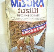 Misura whole wheat pasta - Fusilli 1lb.