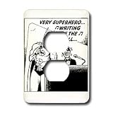 Londons Times Funny Music Cartoons - Batman And Stevie Wonder Duet, Very Superhero - Light Switch Covers - 2 plug outlet cover
