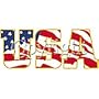 U.S.A. Flag **hot Peel Only** Adult T-Shirt