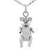High Polished Sterling Silver Movable Pig Pendant