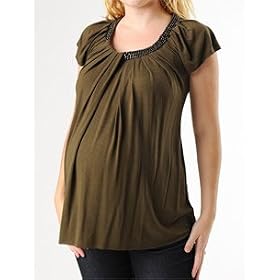 Buy A Pea in the Pod Collection: Bailey 44 Short Sleeve Scoop Neck Hardware Detail Maternity T...