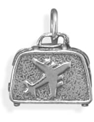 Oxidized Suitcase Charm