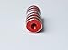 BMX Small Bike Pegs Resilient Aluminum Alloy for Stunts Tricks and More (Red)