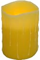 Gerson Everlasting Glow Indoor Flameless Wax Candle with Drip Effect and Timer, 6" x 4"