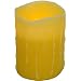 Gerson Everlasting Glow 6-Inch-by-4-Inch Flameless Drip Wax Candle with Timer
