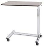 ^Medline Hospital Grade Overbed Table Walnut Chrome Base 1 Ea (1 Each Each) Our #1 Seller In Nurs