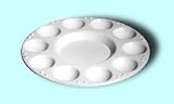 Paint Tray With 10 Wells For Holding Paint Is Inexpensive, Sturdy And Cleans Up Easily (Pkg/20)