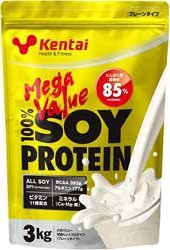 Kentai メガバリュー ソイプロテイン 3kg プレーンタイプ